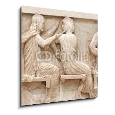 Obraz 1D - 50 x 50 cm - Ancient Greek Temple Frieze detail, Delhpi, Greece Starověký řecký chrám Detail fríze, Delhpi, Řecko – Hledejceny.cz