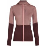 Icebreaker Wmns 200 Realfleece Descender LS Zip Hood Summit/Java/Acid Pink/Cb – Zboží Mobilmania