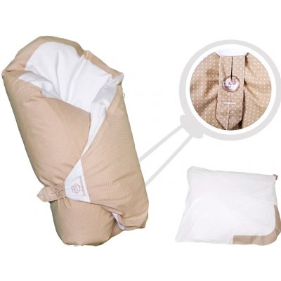 Eva Kiedroňová Povlak Maxi Dráček Béžová s bílými tečkami – Zboží Dáma