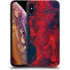 Pouzdro a kryt na mobilní telefon Apple Pouzdro Picasee silikonové Apple iPhone XS Max - Organic red čiré