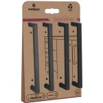 Walteco Prisma 128mm matná černá 4 ks 7744