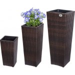 Beno Ratanový květináč BEN02 set-3 kusy hnědý – Hledejceny.cz