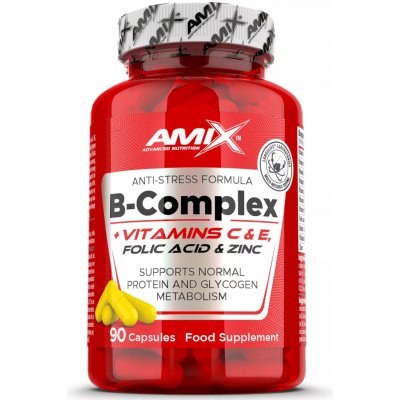 Amix B-Complex + Vitamin C + Vitamin E 90 kapslí – Hledejceny.cz