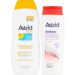 Astrid hydratační mléko na opalování OF 20 400 ml + tělové mléko 250 ml dárková sada – Sleviste.cz