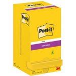 3M POSTIT Samolepicí blok poznámkových lístků, 76 × 76 mm, 12 × 90 listů, 3M POST-IT „Super Sticky“, ultra žlutá 7100290189 – Hledejceny.cz