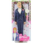 Barbie Ken Ženich tmavě modrý oblek GTF36 – Zboží Dáma