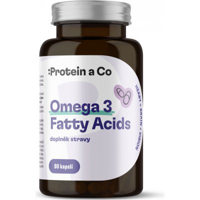 Protein&Co. Omega-3 mastné kyseliny 80 kapslí – Hledejceny.cz