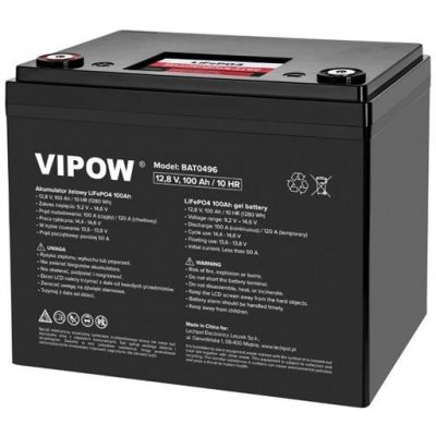 Vipow LiFePO4 12,8V 100Ah BAT0496 s BMS – Sleviste.cz