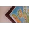 Nástěnné mapy Georelief Evropa - plastická mapa 80 x 60 cm Varianta: mapa v dřevěném rámu, Provedení: Pinos tmavě hnědý