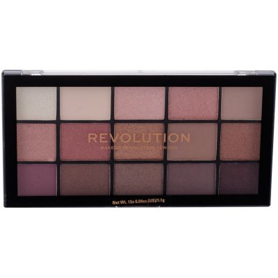 Makeup Revolution paletka očních stínů Re-Loaded Iconic 3.0 stíny rosegold a broskvové 16,5 g