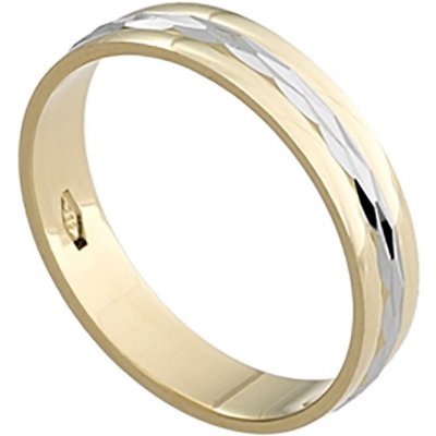 Moiss snubní prsten ze žlutého zlata ANELIS BICOLOR WHITE RA000252 RA001069