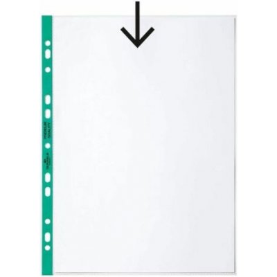 DURABLE A4 90mic se zeleným okrajem 100ks – Hledejceny.cz