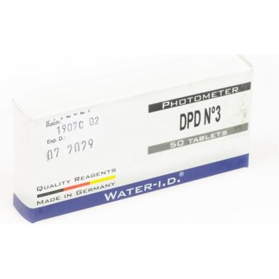 Water I:D DPD N°3 Náhradní tablety DPD No.3, pro měření celkového chloru 50 ks – Zboží Dáma