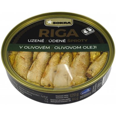Sokra uzené šproty v olivovém oleji 120 g – Zboží Dáma