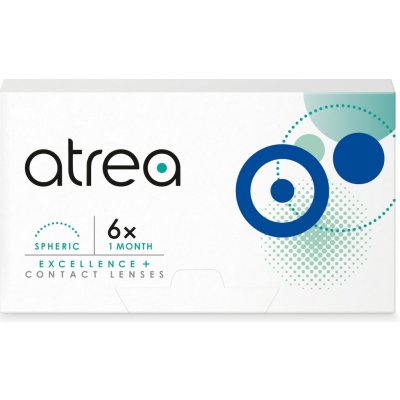 Cooper Vision Atrea Excellence + 1 Month Spheric Měsíční čočky - dioptrické 6 čoček – Hledejceny.cz