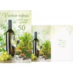 Přání k 50. narozeninám - víno – Hledejceny.cz