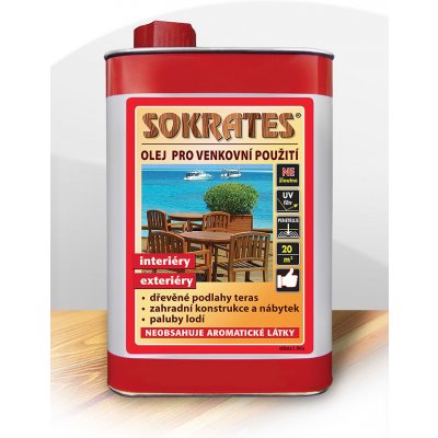 Sokrates Olej pro venkovní použití 0,6 l čirý – Zboží Mobilmania