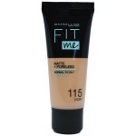 Maybelline Fit Me make-up 115 Ivory Matte + Poreless 30 ml – Zboží Mobilmania