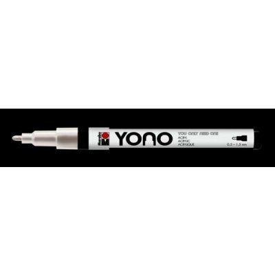 Marabu YONO akrylový popisovač 0,5-1,5 mm - bílý – Sleviste.cz