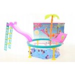 Barbie Nábytek Glorie pro panenky Bazén se skluzavkou – Sleviste.cz