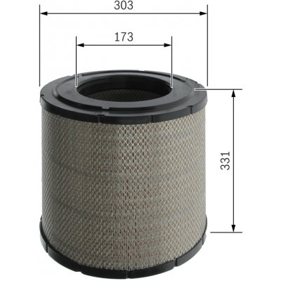 Vzduchový filtr BOSCH F 026 400 275 – Hledejceny.cz