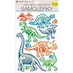 Anděl Samolepky na zeď svítící ve tmě dinosauři 41 x 25 cm