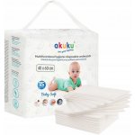 Akuku Jednorázové hygienické podložky Baby Soft 40x60cm 15ks – Zboží Dáma