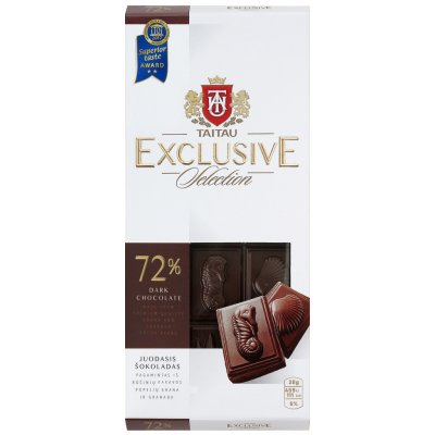 Taitau Hořká 72% Exclusive Selection 100 g – Zboží Dáma