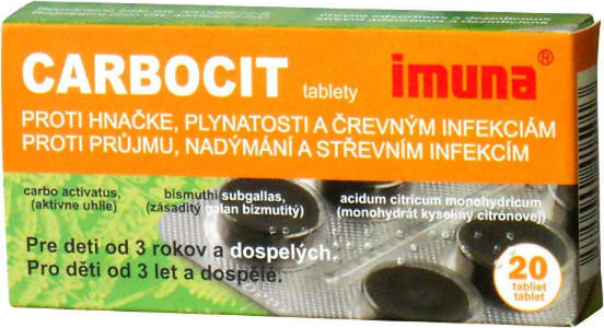 Carbocit 320 mg/25 mg/3 mg tbl.nob.50 od 135 Kč - Heureka.cz