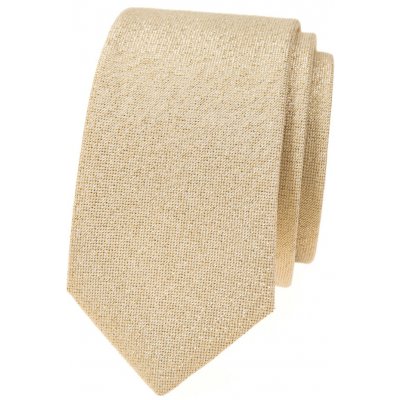 Avantgard Kravata Slim Lux 571-81395 zlatá – Sleviste.cz