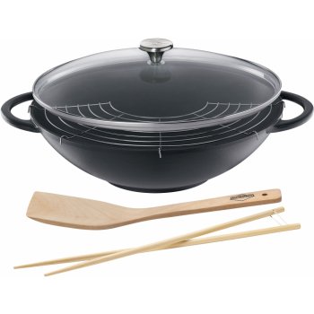 Küchenprofi Litinová wok Provence poklice 36 cm