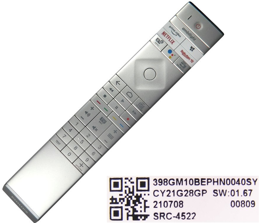 Dálkový ovladač Philips SRC-4522 398GM10BEPHNR040SY / 398GM10BEPHN0040SY