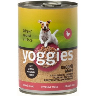 Yoggies drůběží se zeleninou a ovesnými vločkami 400 g – Zbozi.Blesk.cz