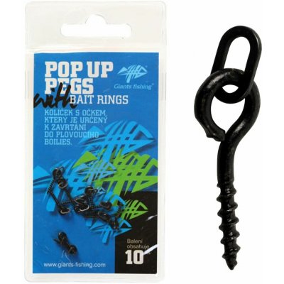 Giants Fishing Kolíček s očkem Pop Up Pegs with Bait Rings 10 ks – HobbyKompas.cz