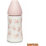Suavinex láhev premium 3 pozice králík růžová 270ml – Zboží Mobilmania