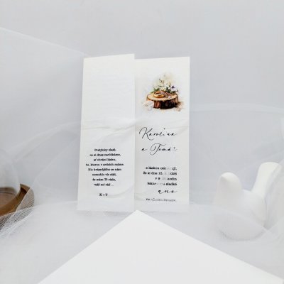 Svatební oznámení rozkládací Prsteny 6 – Hledejceny.cz