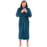 Vestis Dlouhý župan SIENA s kapucí petrolejová – Hledejceny.cz