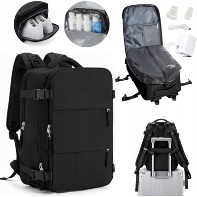 Wizzair Ryanair Černý 40x20x25 cm – Zbozi.Blesk.cz