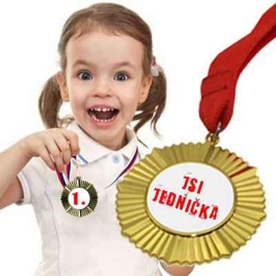 Ozdobná zlatá medaile Zlatá – Sleviste.cz
