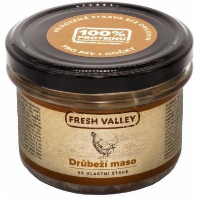 Fresh Valley drůbeží maso ve vlastní šťávě 220 ml – Zbozi.Blesk.cz