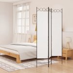 vidaXL 3dílný paraván bílý 120 x 200 cm textil 350146 – Zboží Dáma