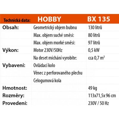 LESCHA BX 135 125l 230V WS HR – Sleviste.cz