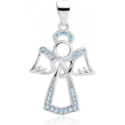 Olivie Stříbrný přívěsek Akvamarínový anděl 4466 – Zboží Dáma