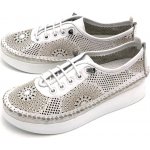 Klop Dámské kožené polobotky 014 24077-W bílá Bílá – Sleviste.cz