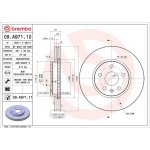 Brzdový kotouč BREMBO 09.A971.11 – Hledejceny.cz