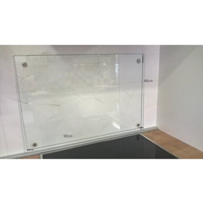 Sklo za varnou desku Naturel 90x48 cm s úchyty SKLO90 – Zboží Mobilmania
