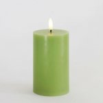 SIRIUS Vosková LED svíčka Sille jablkově zelená 7,5 x 12,5 cm – Hledejceny.cz