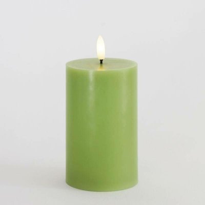 SIRIUS Vosková LED svíčka Sille jablkově zelená 7,5 x 12,5 cm – Hledejceny.cz