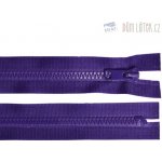 Zip kostěný nedělitelný tmavě fialový, délka 25 cm – Zboží Mobilmania
