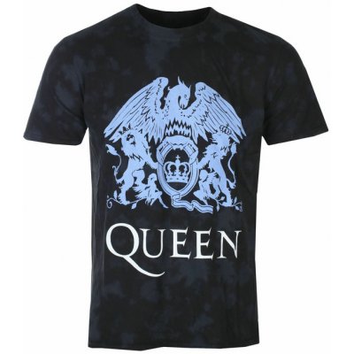 Tričko pánské Queen Blue Crest Black Rock off QUTS67MDD